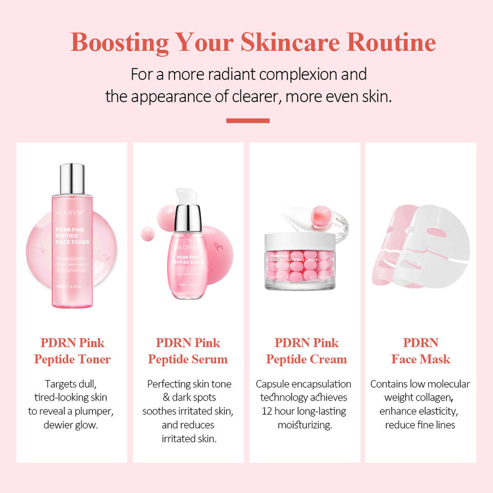 A refreshing facial toner enriched with Salmon PDRN, collagen, and pink peptides that deeply hydrates, brightens skin, and helps reduce signs of aging—leaving your skin smooth, plump, and glowing.