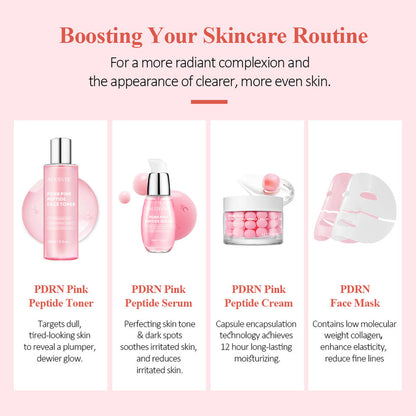 A refreshing facial toner enriched with Salmon PDRN, collagen, and pink peptides that deeply hydrates, brightens skin, and helps reduce signs of aging—leaving your skin smooth, plump, and glowing.