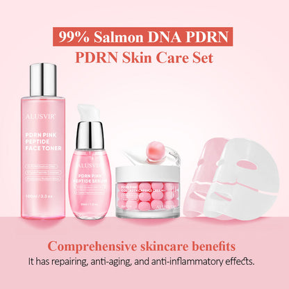 A refreshing facial toner enriched with Salmon PDRN, collagen, and pink peptides that deeply hydrates, brightens skin, and helps reduce signs of aging—leaving your skin smooth, plump, and glowing.