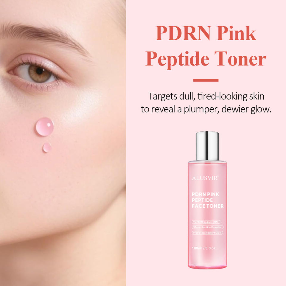 A refreshing facial toner enriched with Salmon PDRN, collagen, and pink peptides that deeply hydrates, brightens skin, and helps reduce signs of aging—leaving your skin smooth, plump, and glowing.