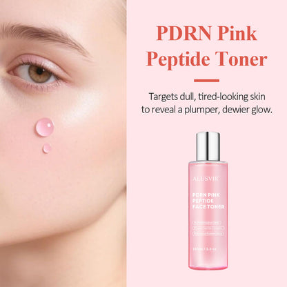 A refreshing facial toner enriched with Salmon PDRN, collagen, and pink peptides that deeply hydrates, brightens skin, and helps reduce signs of aging—leaving your skin smooth, plump, and glowing.